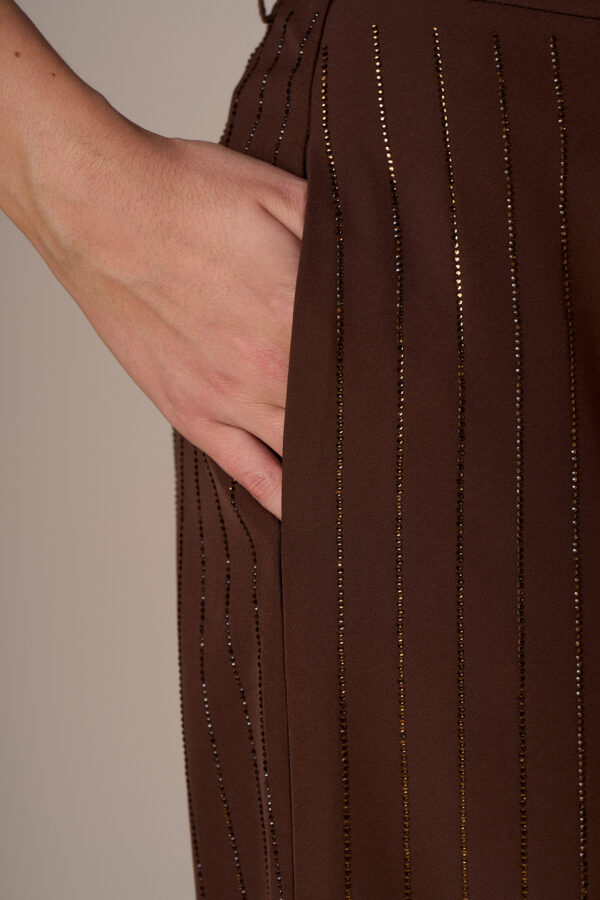 Diamond pinstriped trousers - Image 6