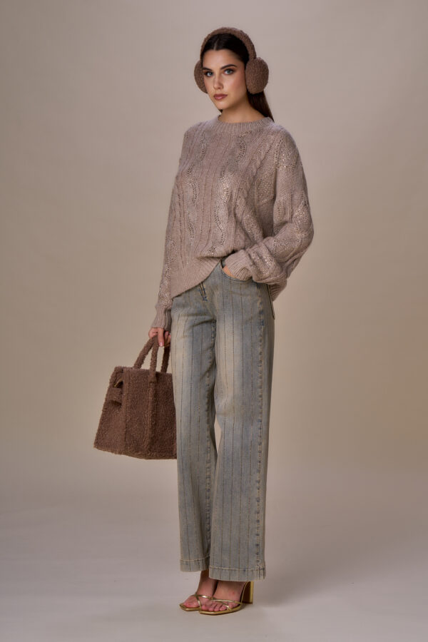 Jeans riga diamanti - immagine 2