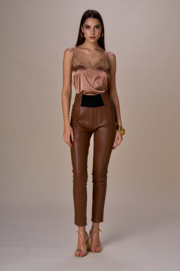 Leather-like leggings