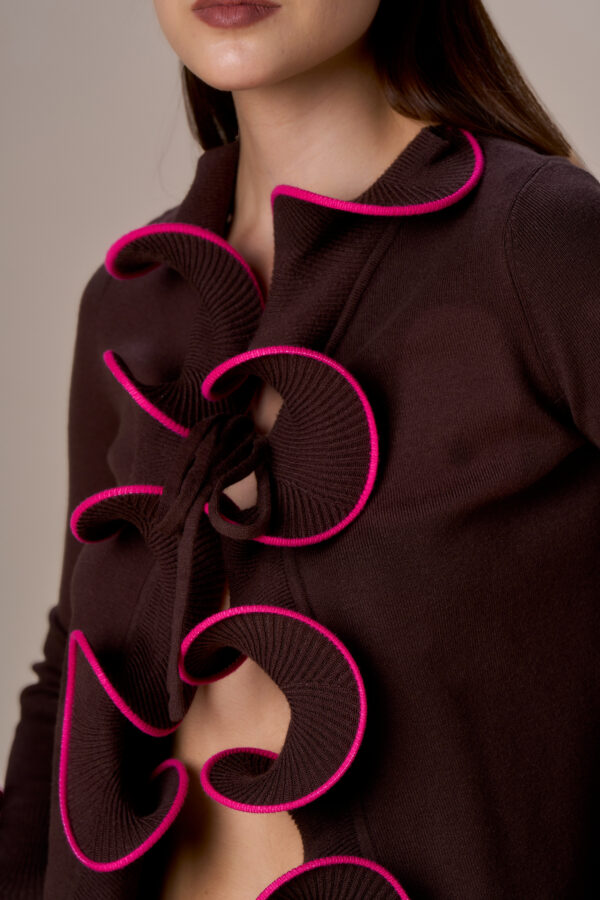 Cardigan rouches - immagine 7