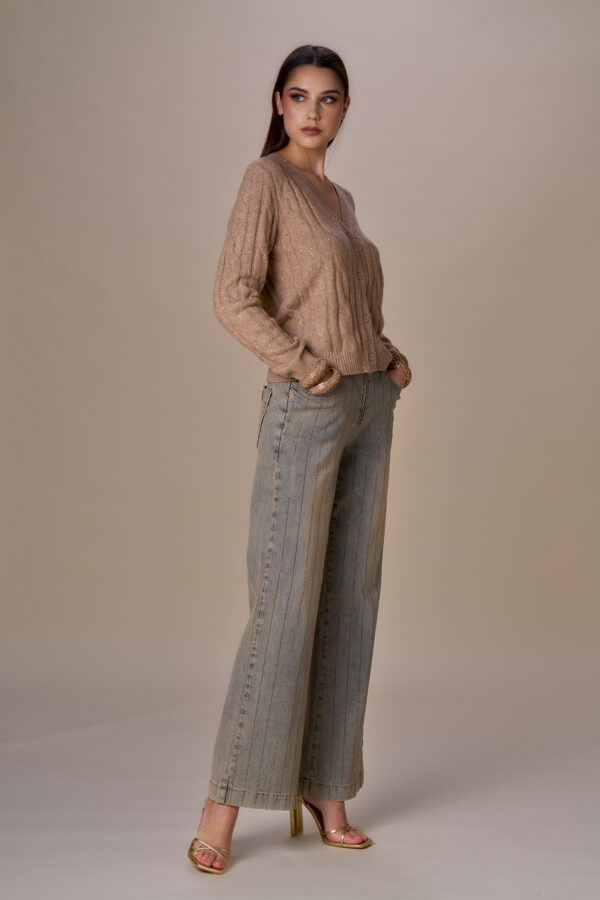Cardigan trecce lurex - immagine 2