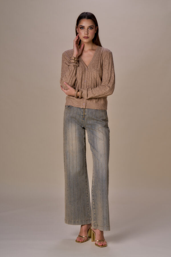 Cardigan trecce lurex - immagine 3