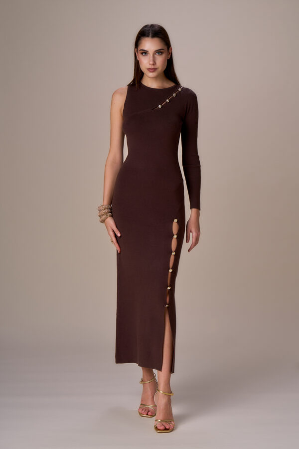 Chic diamond cutout dress