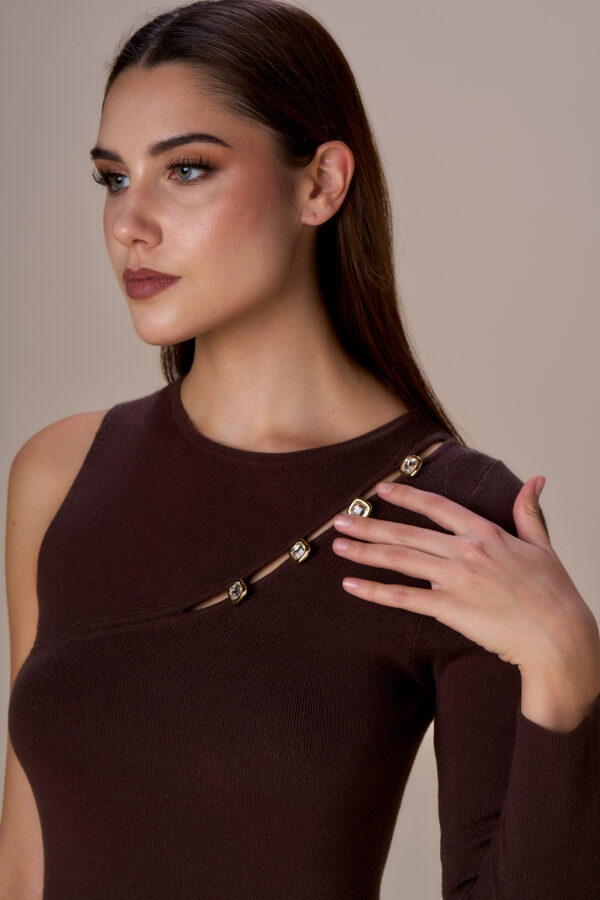 Chic diamond cutout dress - Image 5