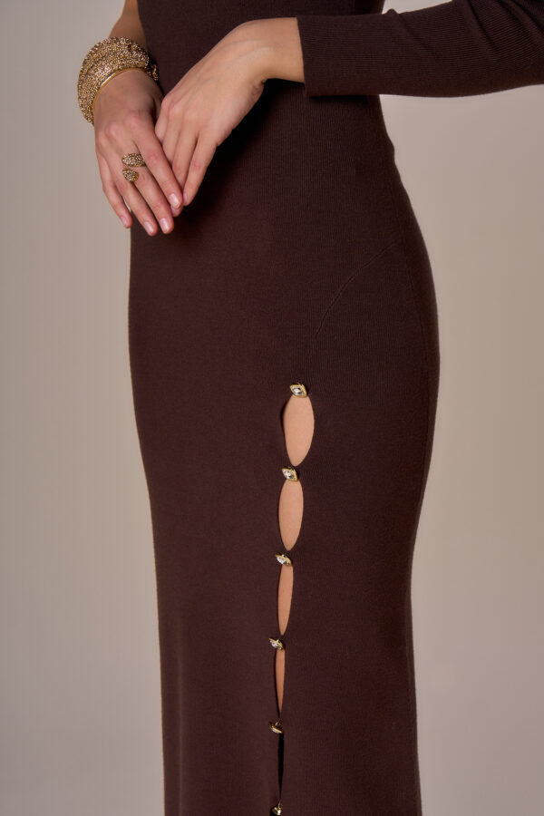 Chic diamond cutout dress - Image 8