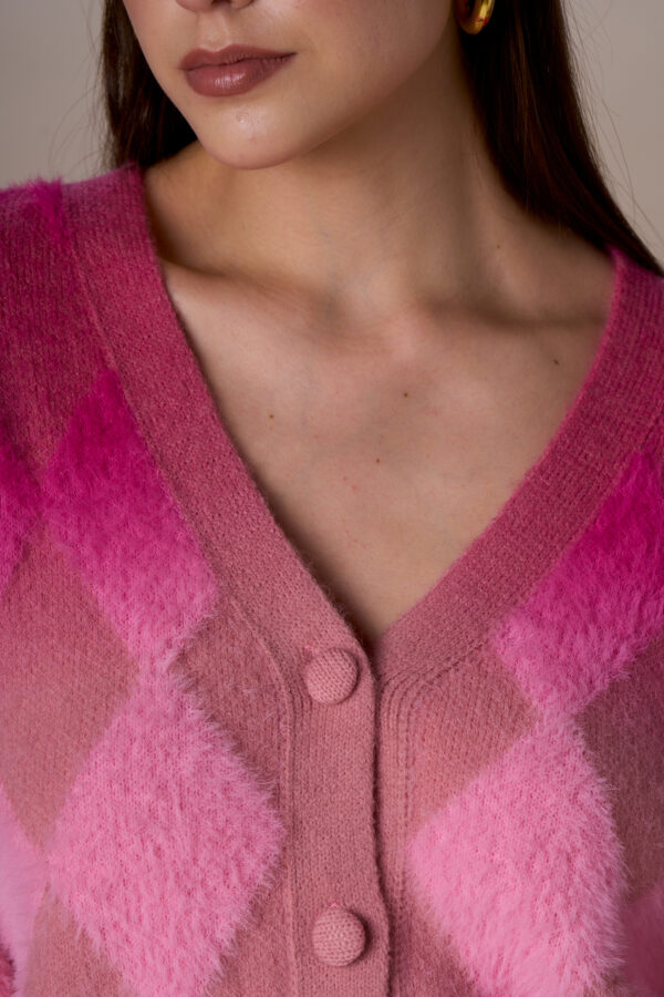 Cardigan rombi sfumati - immagine 6