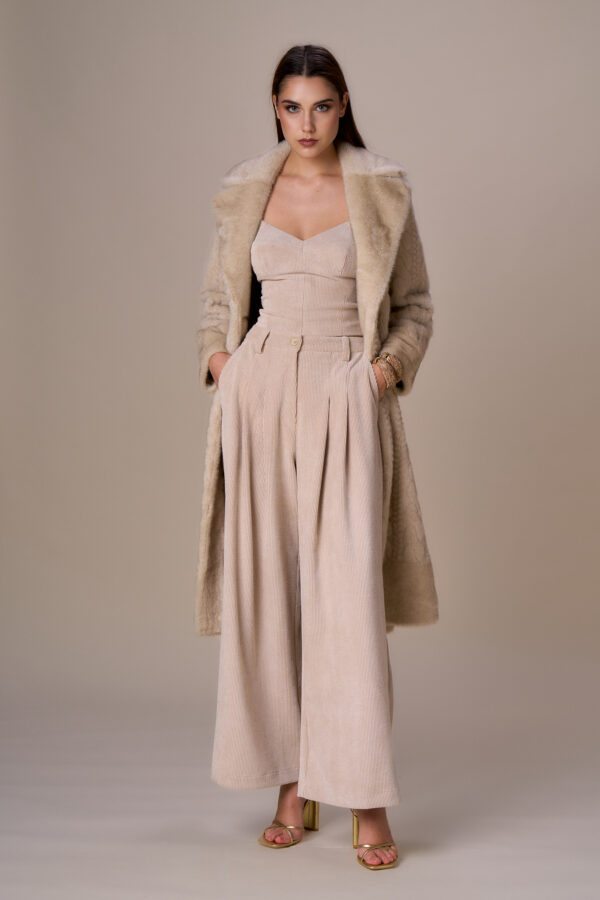 Cappotto simil pelliccia lavorata - immagine 2