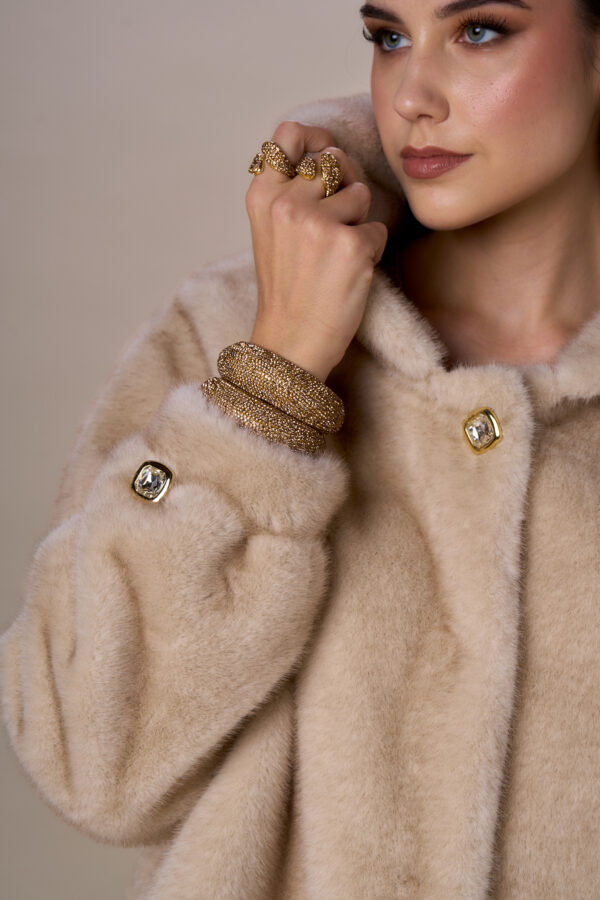 Giaccone simil pelliccia diamond chic - immagine 6