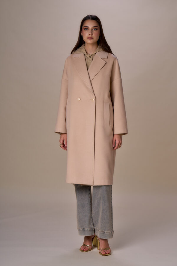 Cappotto con gilet in piuma - immagine 4