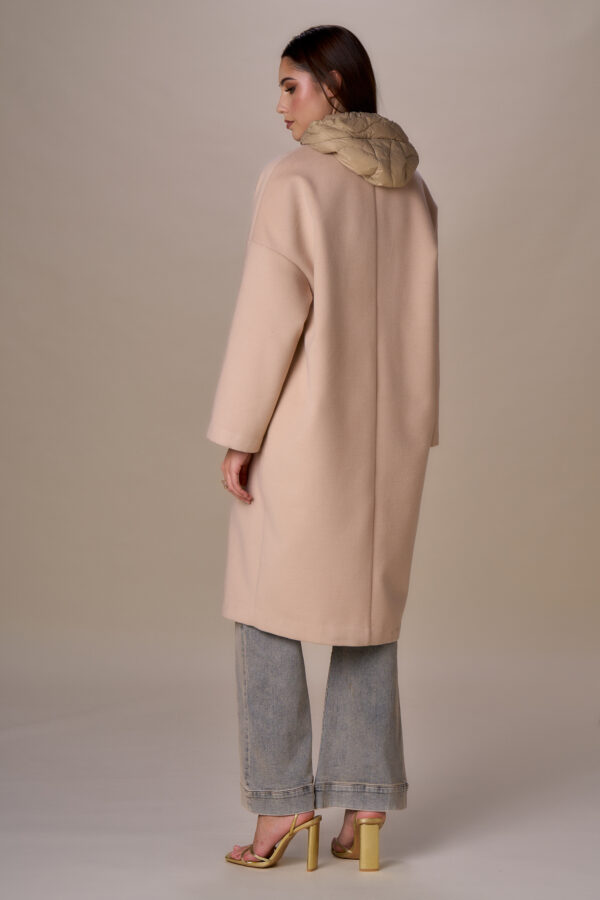 Cappotto con gilet in piuma - immagine 5
