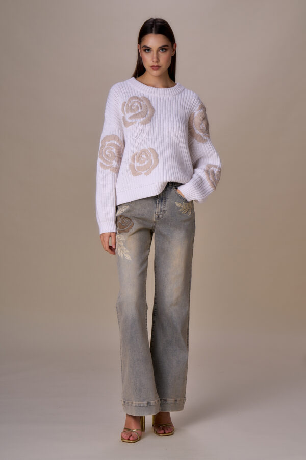 Jeans ricamo