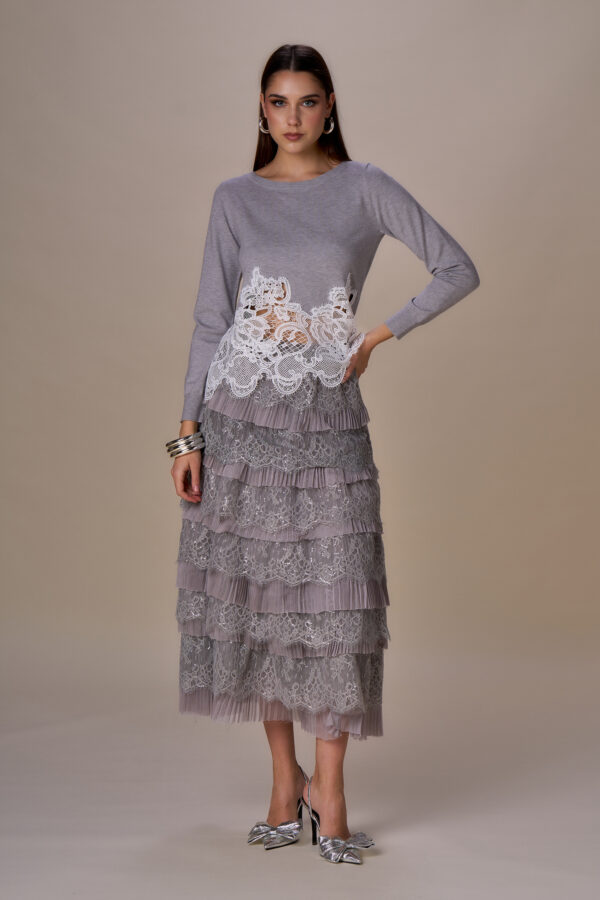 Maglia pizzo fondo - immagine 2