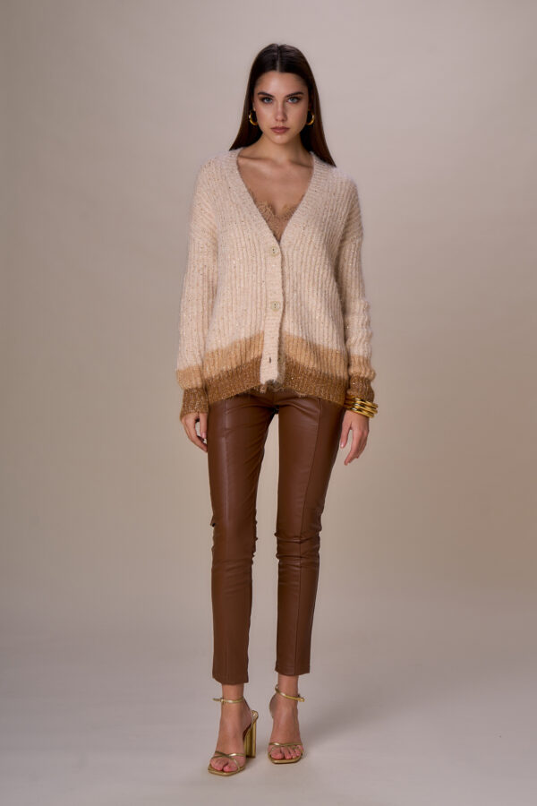 Maxi cardigan luxury paillettes