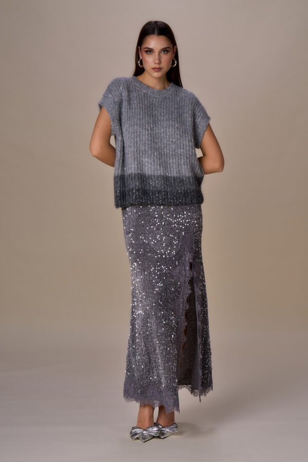 Maxi maglia luxury paillettes - immagine 3