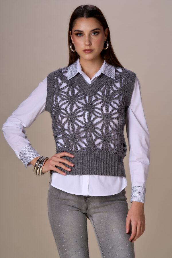 Gilet crochet - immagine 3