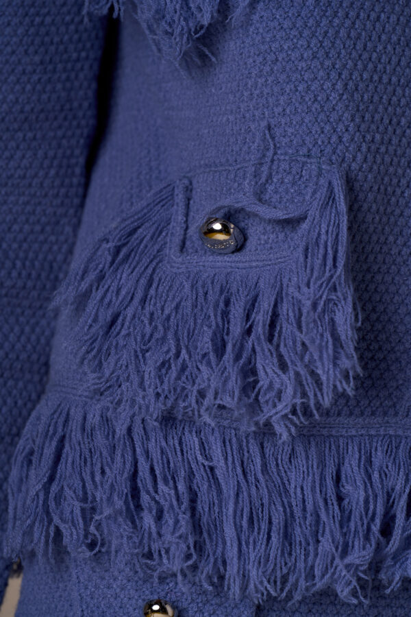 Giacca maglia frange - immagine 3