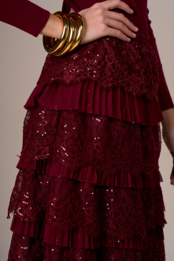 Gonna pizzo e strass - immagine 6