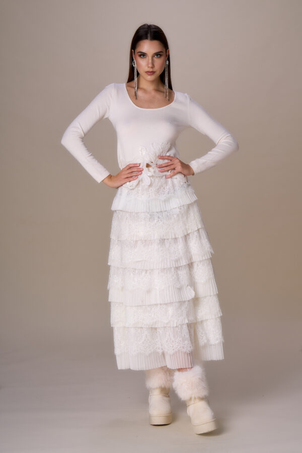 Gonna pizzo e strass - immagine 5