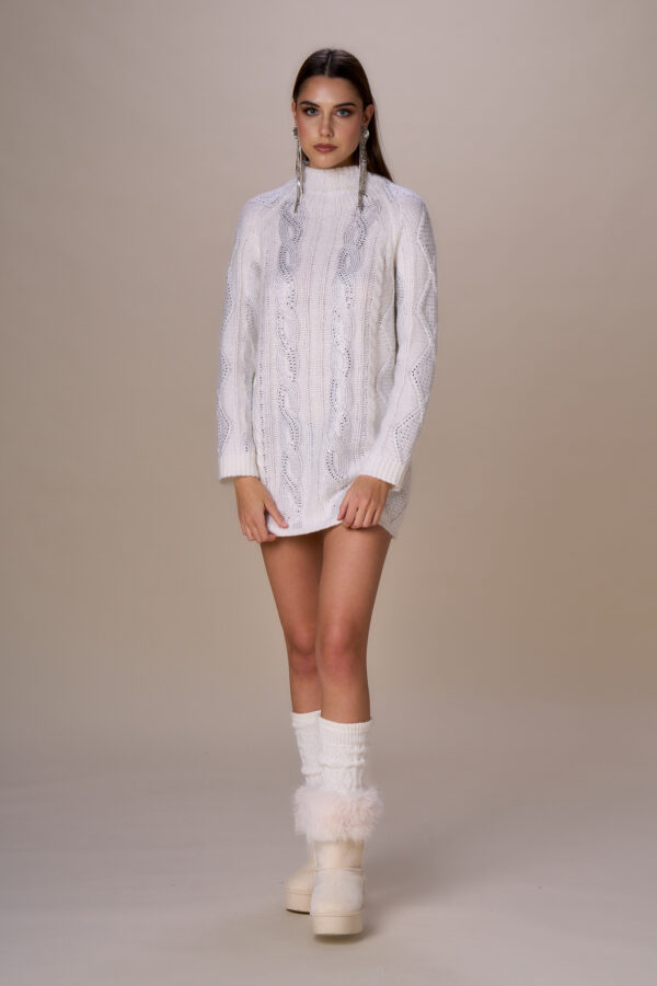 Maxi maglia luxury trecce - immagine 2