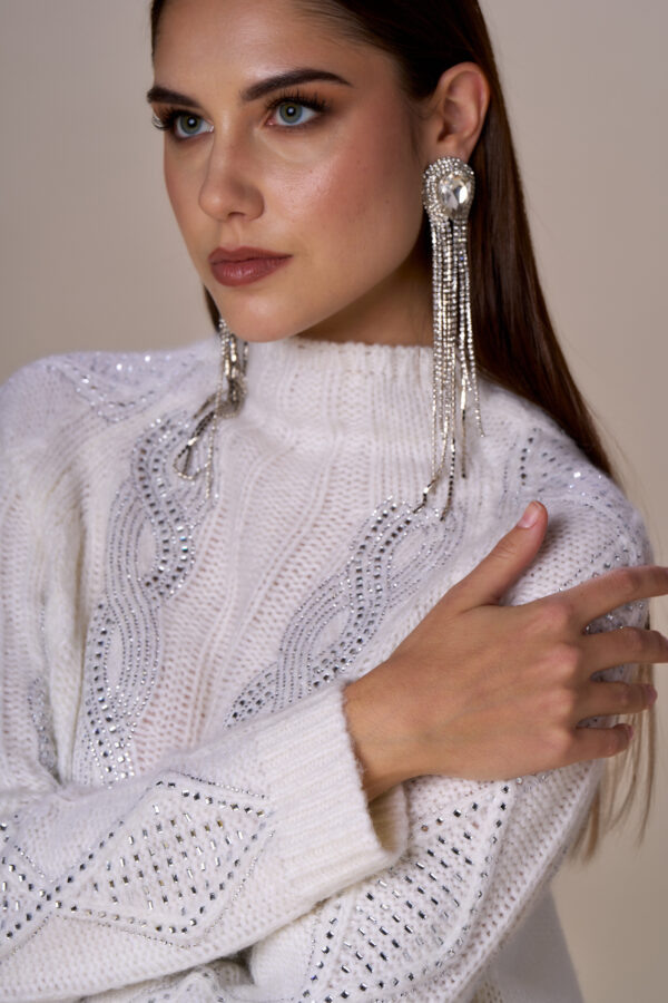 Maxi maglia luxury trecce - immagine 5