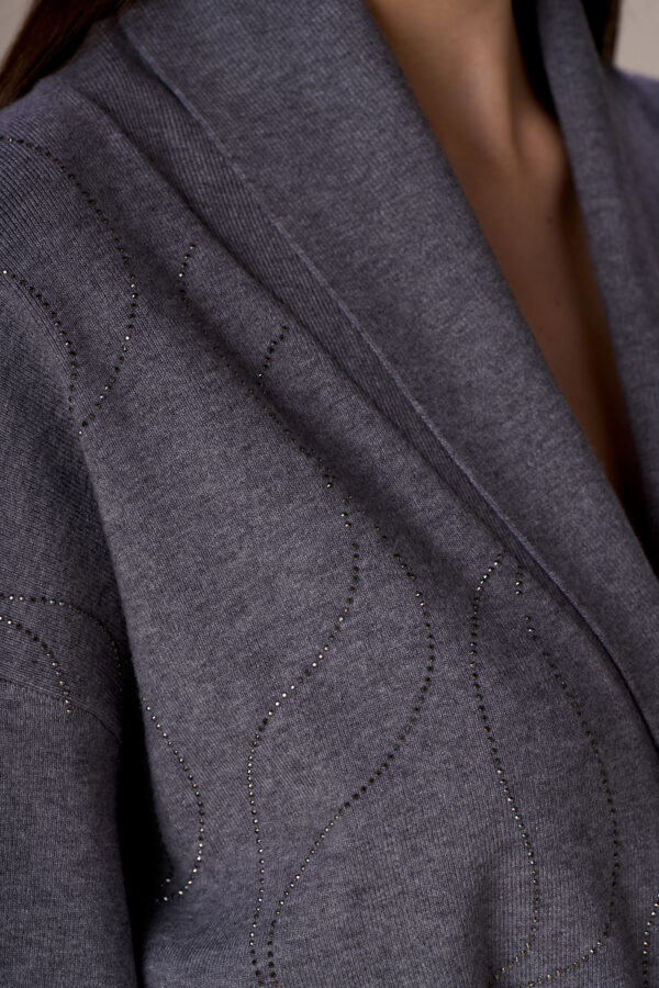 Maxi cardigan onde diamanti - immagine 4