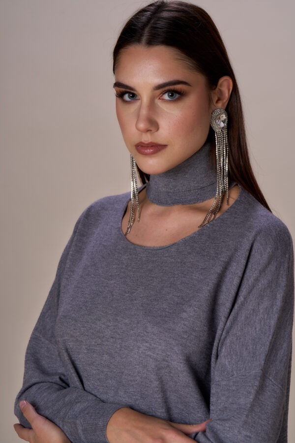 Set maglia collo alto e gonna longuette - immagine 5