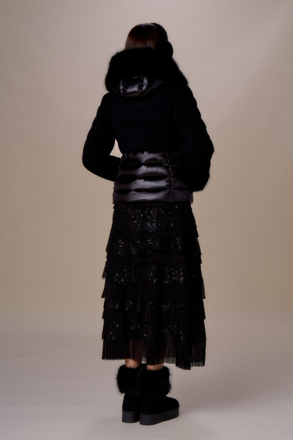 Single-breasted short down jacket - Image 3