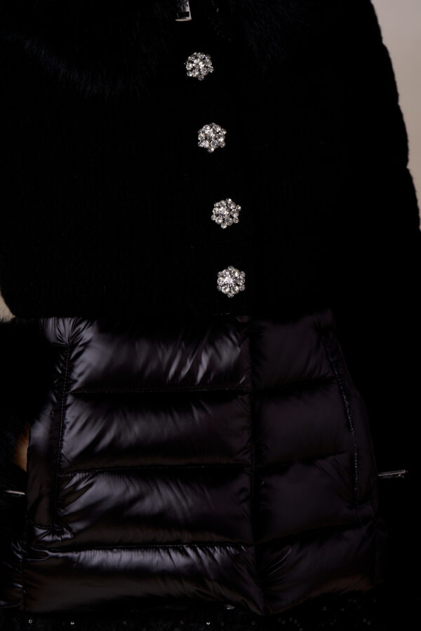 Single-breasted short down jacket - Image 5