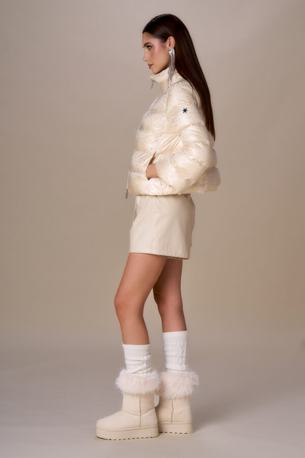 Diamond cape down jacket - Image 2