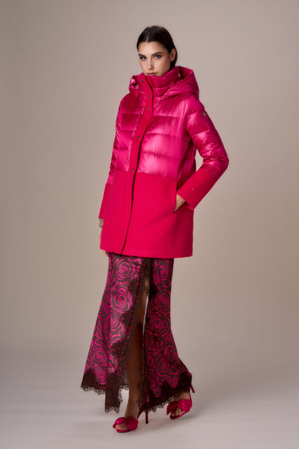 Short velour down jacket - Image 2