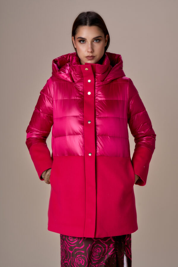 Short velour down jacket - Image 4