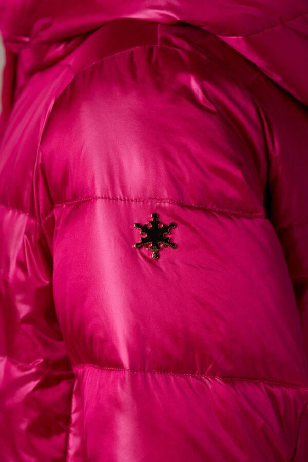Short velour down jacket - Image 6