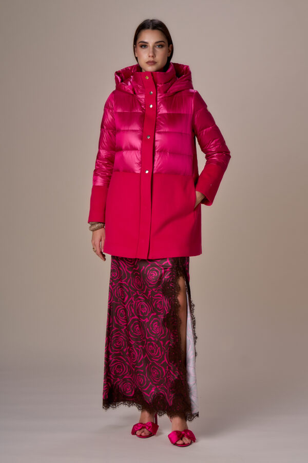 Short velour down jacket - Image 7
