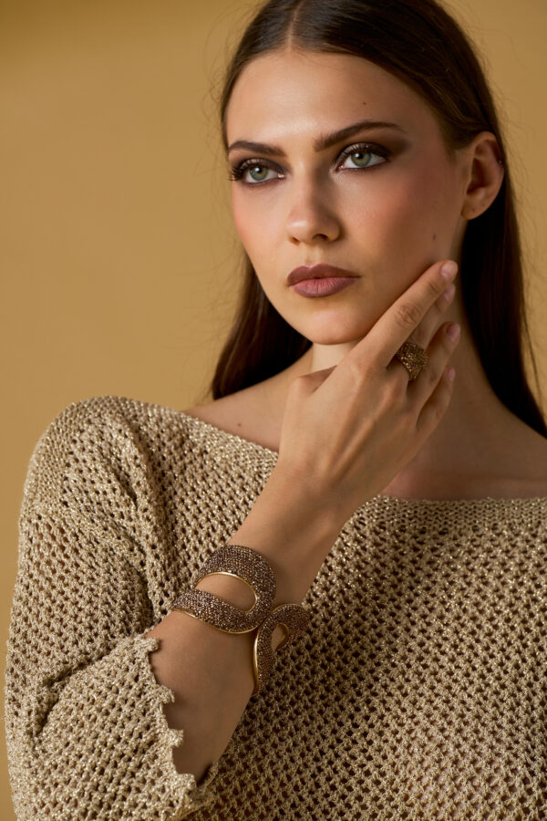 Bracciale doppio diamanti