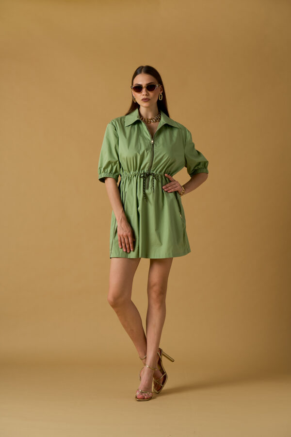 Abito cargo corto cotone