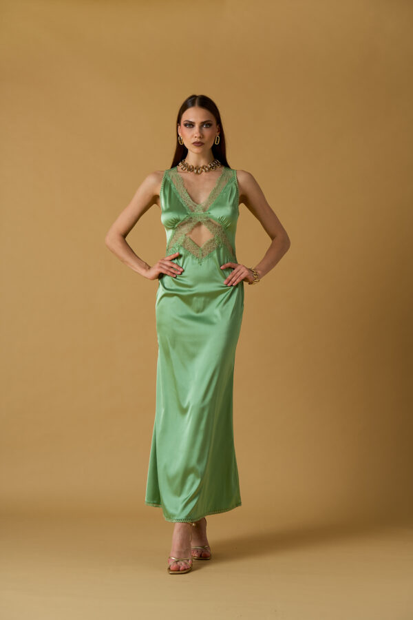 Abito Afrodite raso e pizzo