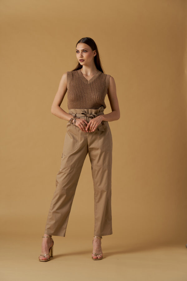 Gilet crochet e paillettes