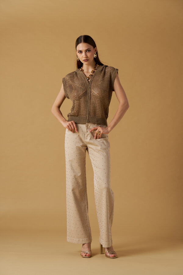 Cardigan traforato luxury