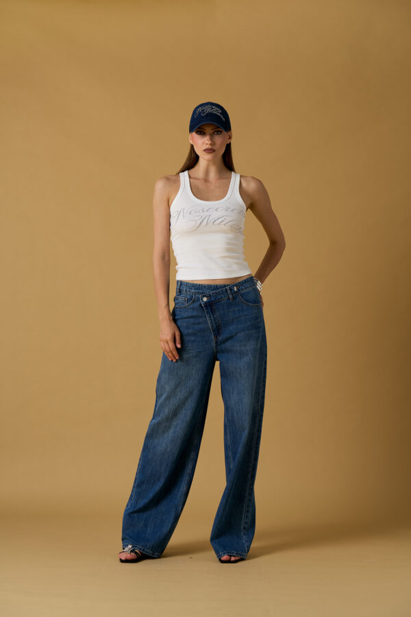 Jeans cross maxi logo