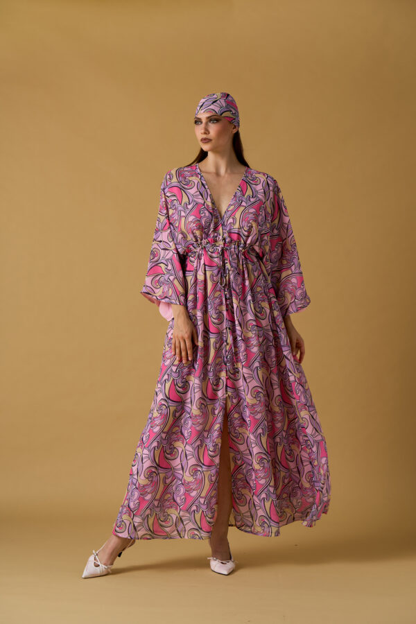 Abito lungo scollo V