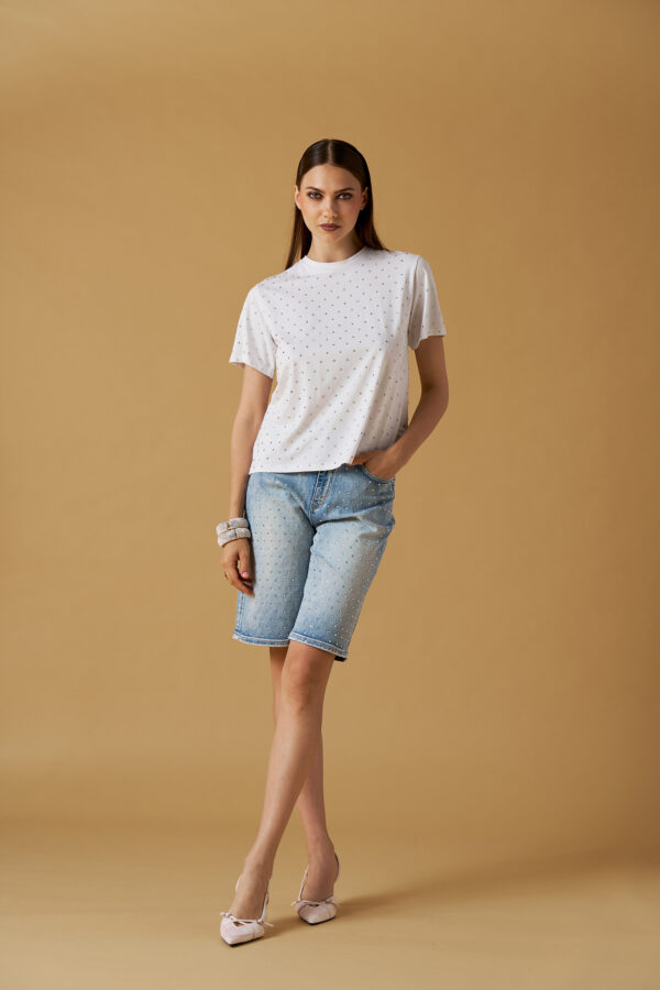 T-shirt diamanti rainbow