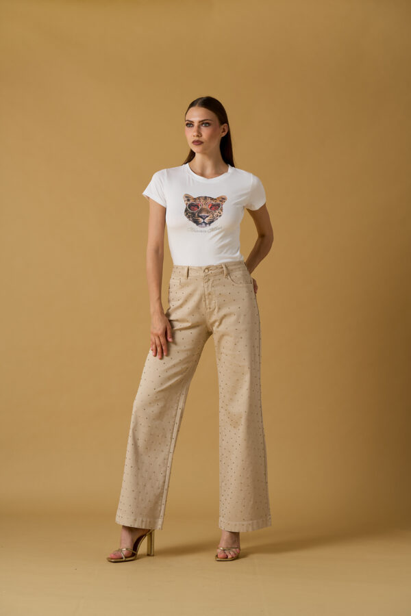 T-shirt leopardo occhiali