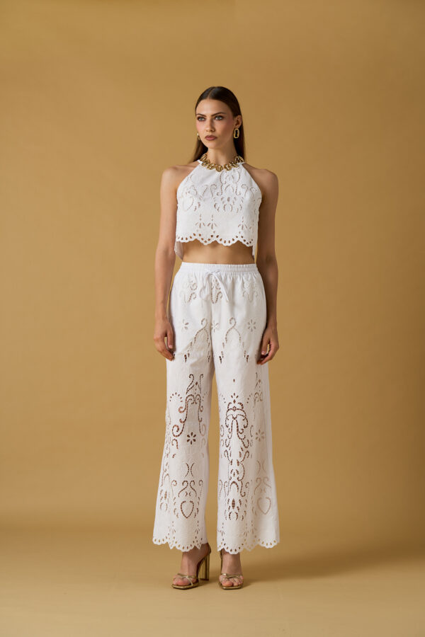 Ajour Embroidered Top