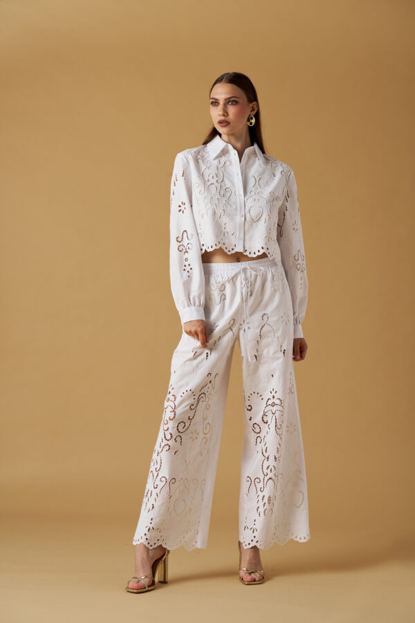 Ajour Embroidered Shirt