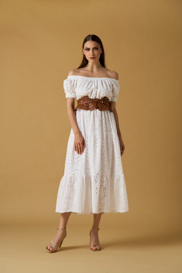 Off-Shoulder Sangallo Dress