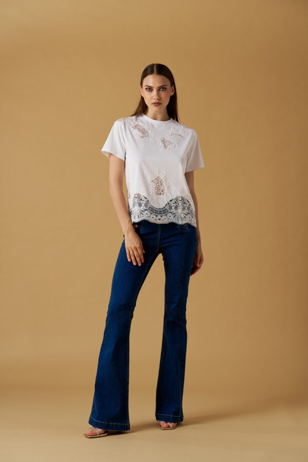 Lace Insert T-Shirt