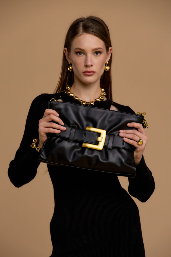 Buckled handbag