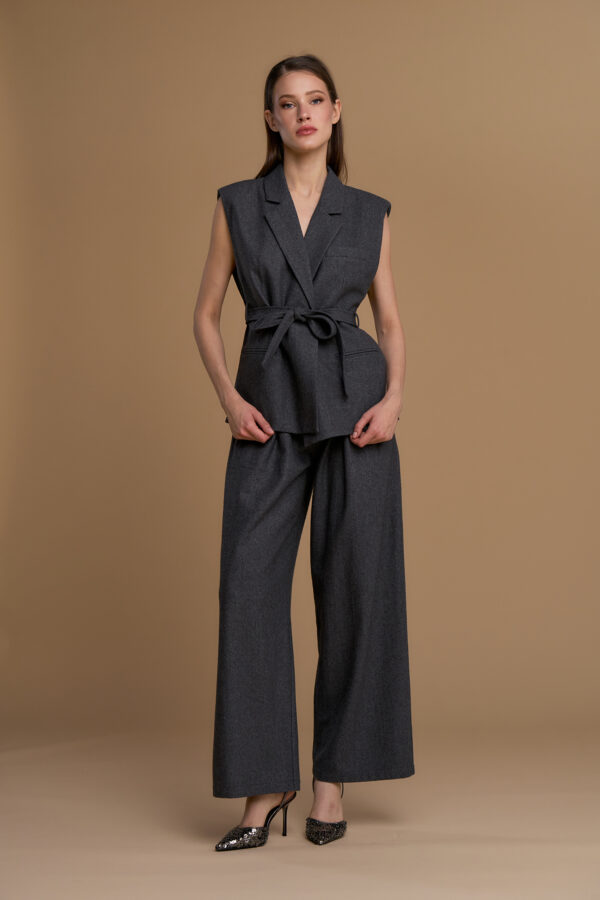 Gilet stardust spacchi e cintura