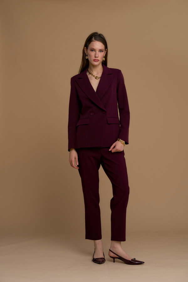 Blazer with zipped sleeves
