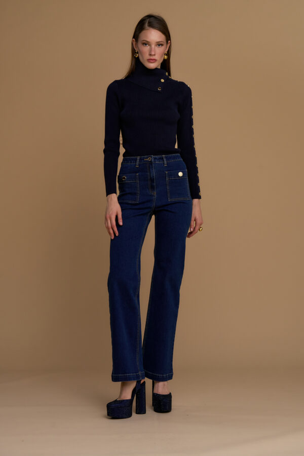 Multi-pocket jeans